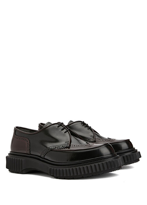 Adieu Bordo Siyah Adieu Deri Erkek Ayakkabı