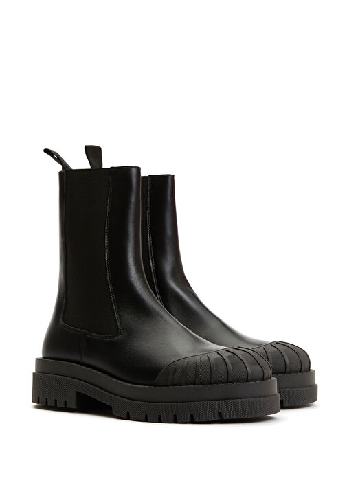 Siyah Kadın Deri Bot - Görsel 3
