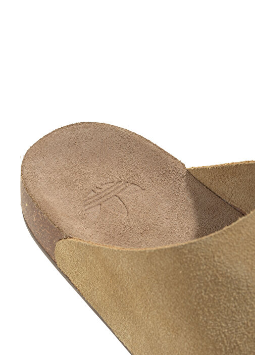 Adimule Camel Kadın Deri Terlik - Görsel 5