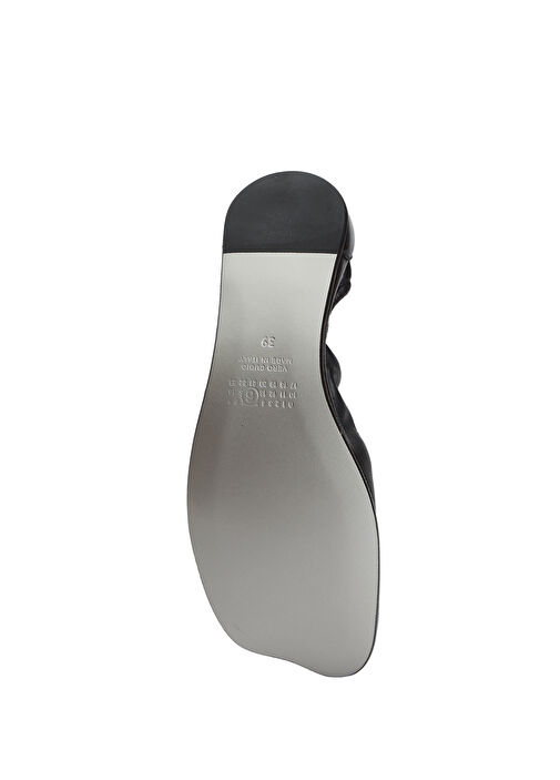 Mm6 Maison Margiela Mm6 Maison Margiela Siyah Logolu Deri Babet | Beymen Siyah - 6. görsel