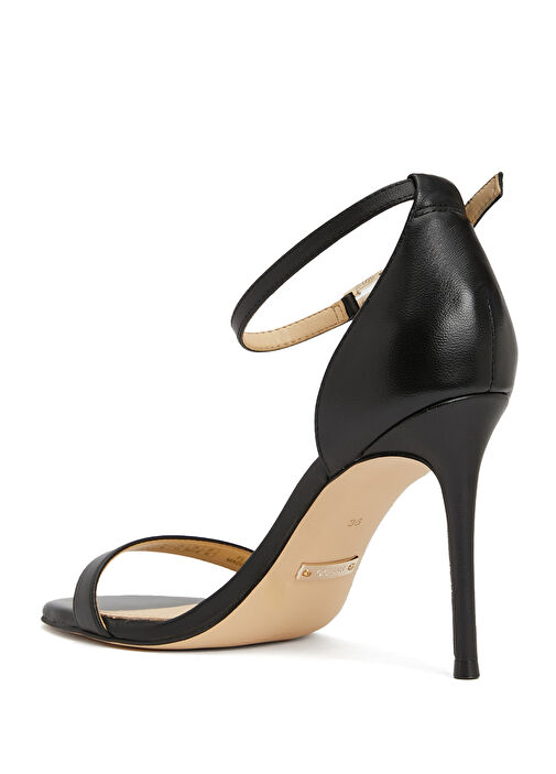 Kabail Siyah Kadın Deri Sandalet - Görsel 4