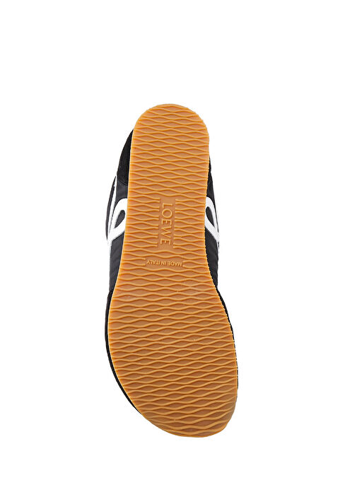 Ballet Runner Siyah Beyaz Kadın Deri Sneaker - Görsel 6