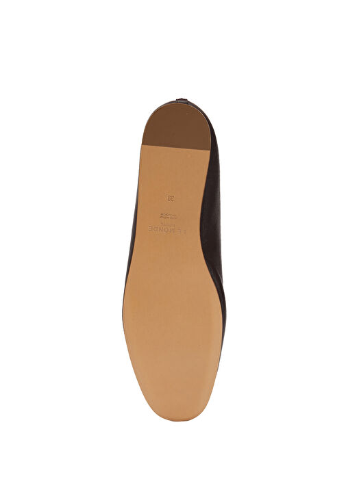 Luna Koyu Kahverengi Deri Babet - Görsel 6