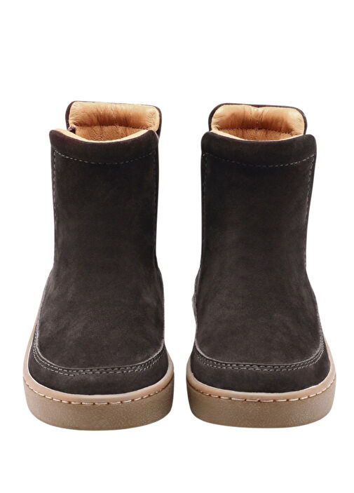 Ojeh Koyu Kahverengi Unisex Çocuk Deri Bot - Görsel 4