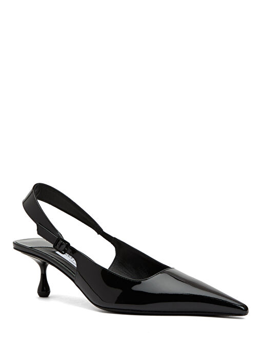 Amel Siyah Deri Topuklu Ayakkabı - Görsel 3