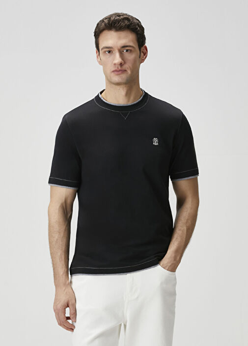 Brunello Cucinelli Siyah Erkek Siyah T-shirt 1886256 | Beymen