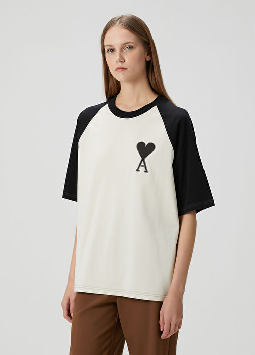 Ami Paris - Black White Logo T-Shirt