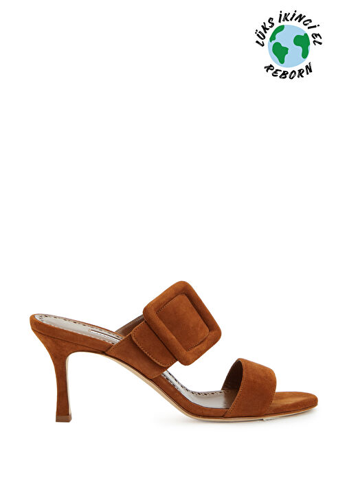 Manolo Blahnik Topuklu Terlik - Görsel 2