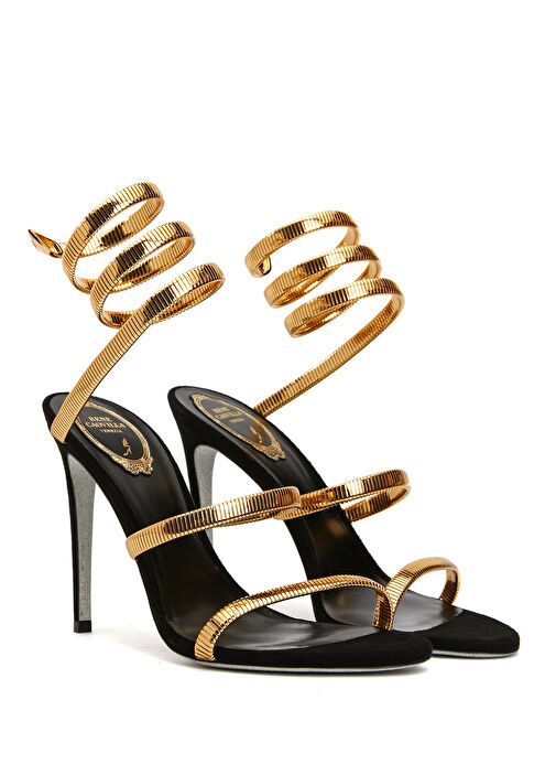 Siyah Gold Kadın Sandalet - Görsel 3