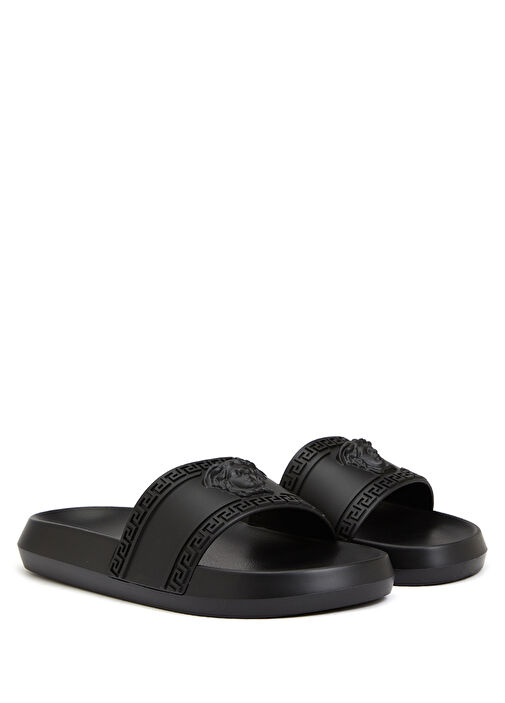 Palazzo Siyah Erkek Deri Terlik - Görsel 3