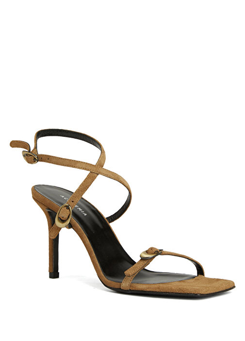 Amorf Camel Kadın Süet Sandalet - Görsel 8