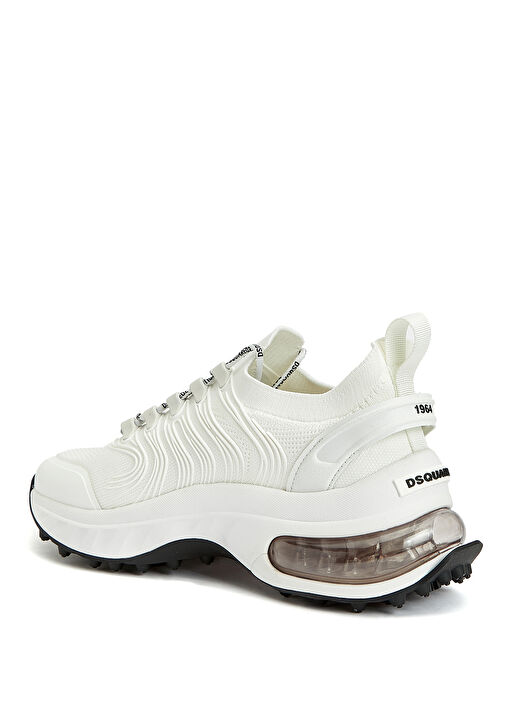 Beyaz Çorap Formlu Kadın Sneaker - Görsel 4