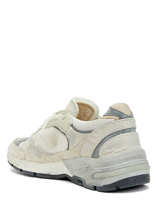 Dad Star Beyaz Silver Kadın Deri Sneaker - Görsel 4