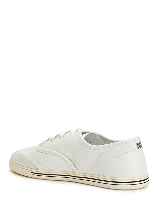 Beyaz Erkek Deri Sneaker - Görsel 4
