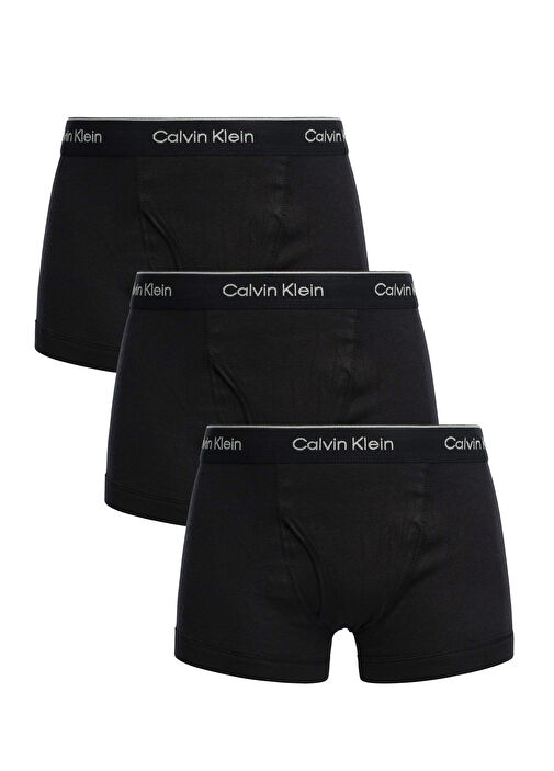 Çok Renkli Logo Bantlı 3lü Boxer Seti