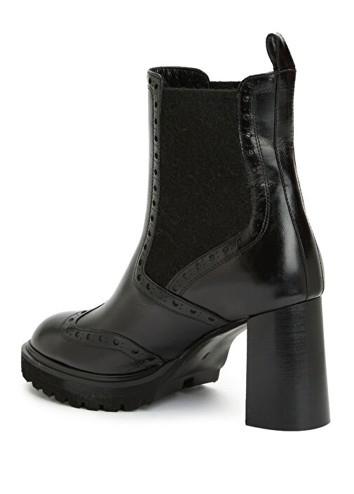Siyah Kadın Deri Bot - Görsel 4