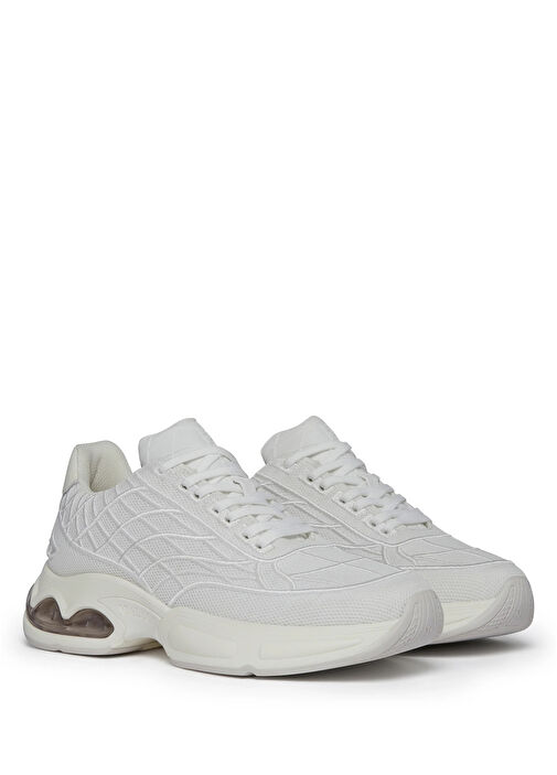 Neptune Beyaz Dikiş Detaylı Erkek Sneaker - Görsel 3