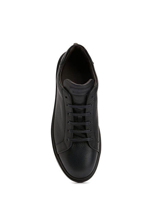 Lacivert Erkek Deri Sneaker - Görsel 5