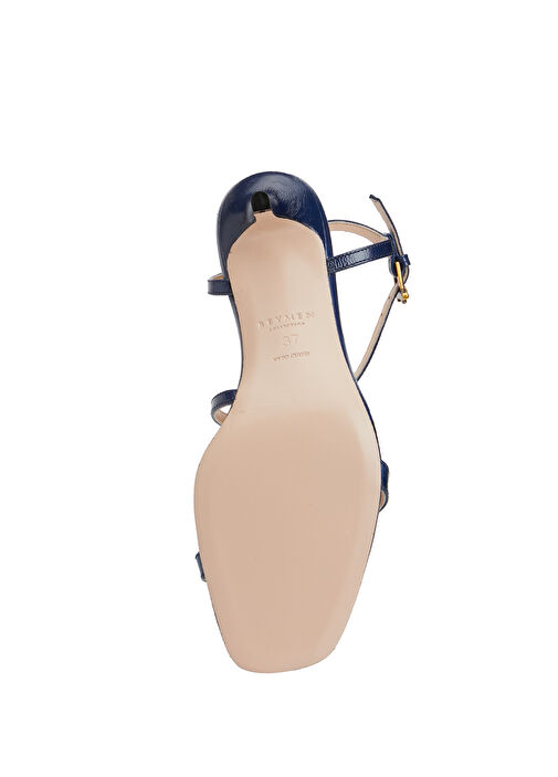 Strappy Lacivert Kadın Rugan Sandalet - Görsel 6