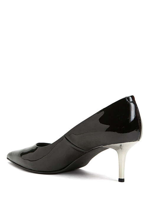 Siyah Deri Pump - Görsel 4
