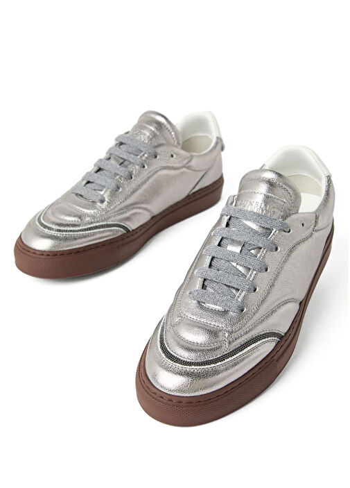 Silver Kadın Deri Sneaker - Görsel 3
