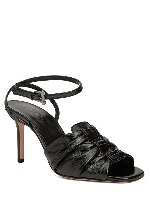 Siyah Kadın Rugan Sandalet - Görsel 3