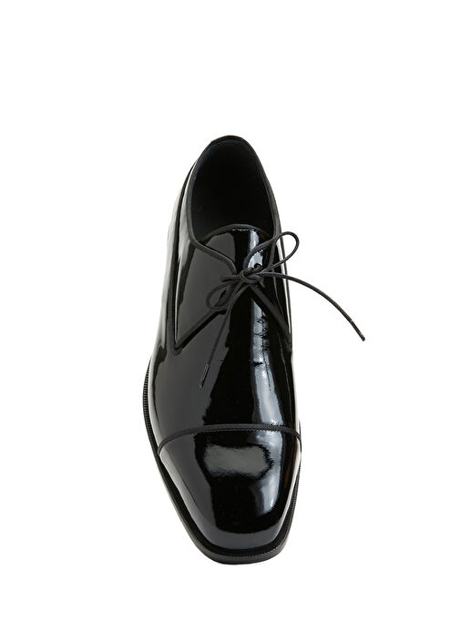 Siyah Deri Smokin Ayakkabısı - Görsel 5