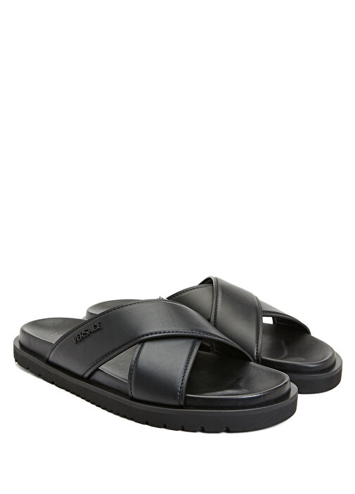 Siyah Erkek Deri Terlik - Görsel 3