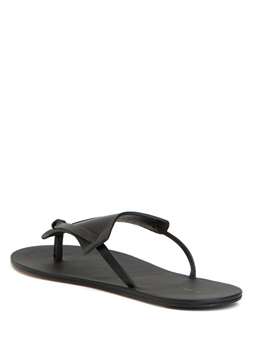 Helena Siyah Kadın Deri Terlik - Görsel 4