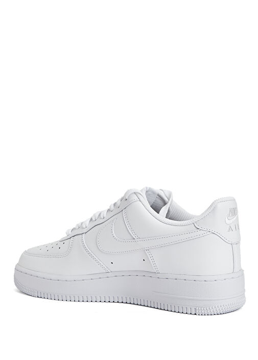 Air Force 1 '07 Beyaz Erkek Deri Sneaker - Görsel 4