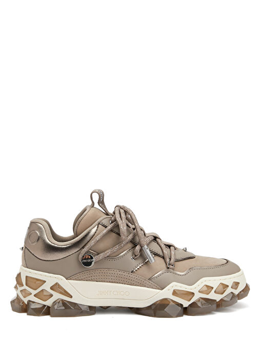 Diamond Taupe Kadın Deri Sneaker - Görsel 2