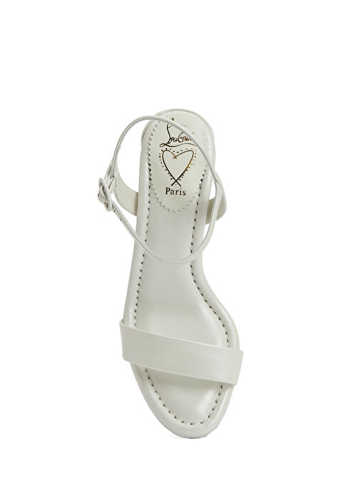 Miss Jane Beyaz Kadın Deri Sandalet - Görsel 5