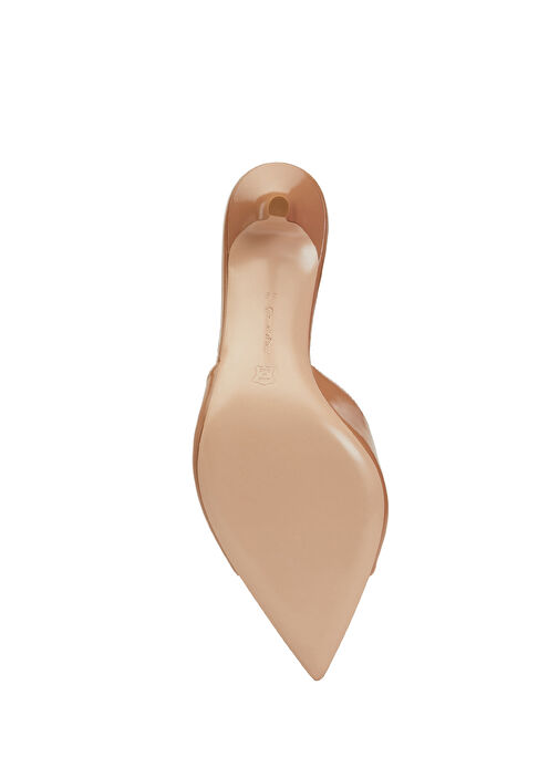 Pudra Kadın Deri Terlik - Görsel 6