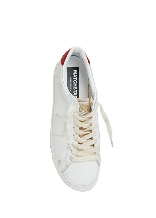 Matchstar Kırmızı Beyaz Erkek Deri Sneaker - Görsel 5