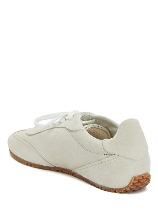 Bej Kadın Süet Sneaker - Görsel 4