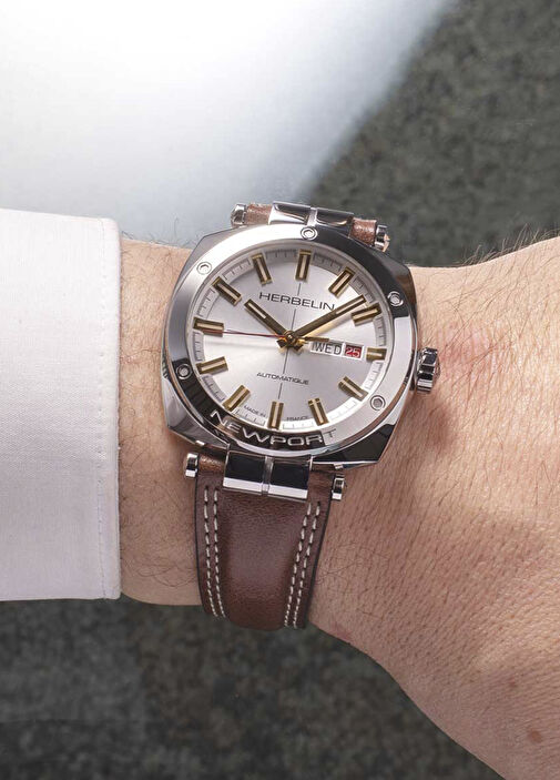 Herbelin Çelik Erkek Newport Heritage Automatic 1764T11BR Çelik