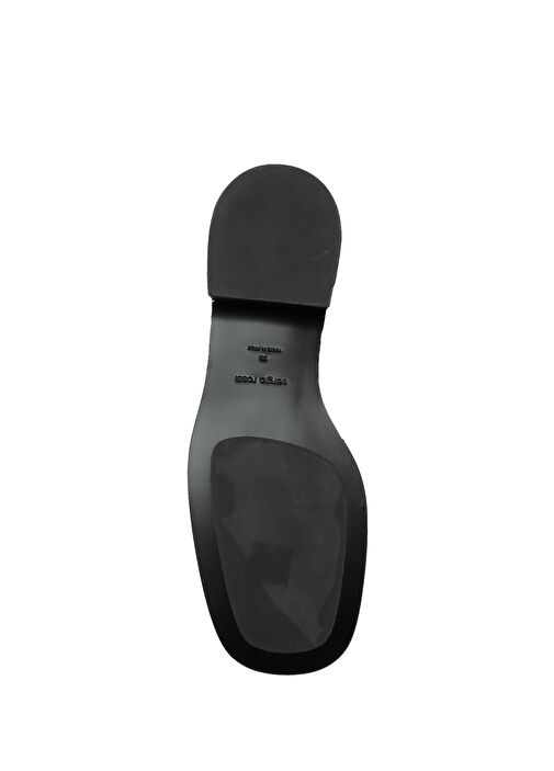 Koyu Kahverengi Kadın Deri Çizme - Görsel 6