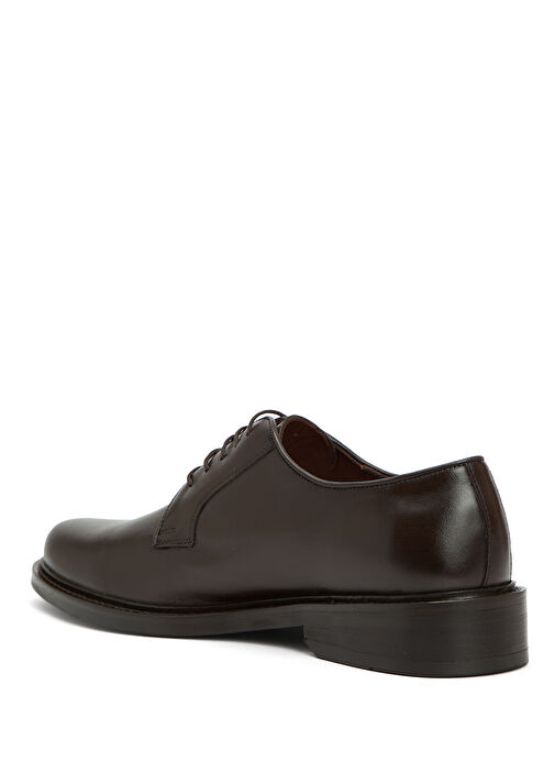 Koyu Kahverengi Erkek Deri Ayakkabı - Görsel 4