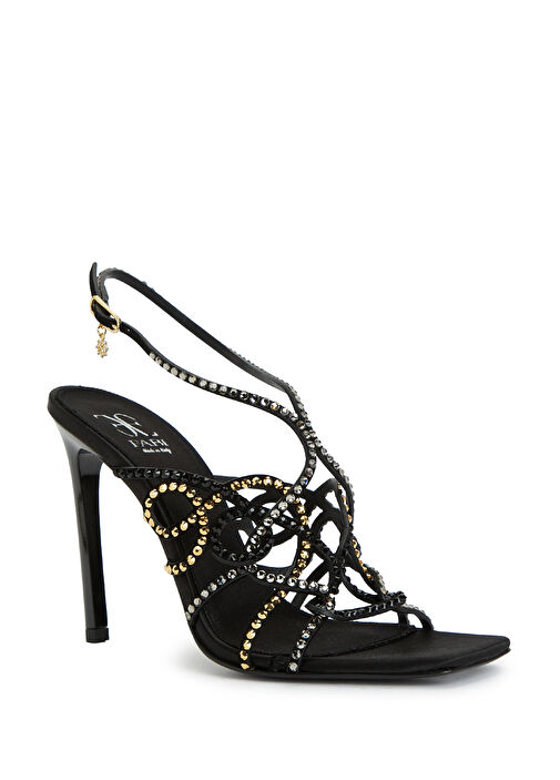 Fabi Siyah Kadın Deri Sandalet - Görsel 3