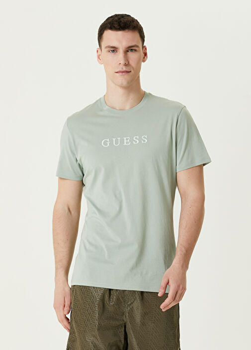 Guess Ac k Ye il Erkek Ye il Logolu T shirt 1421682 Beymen