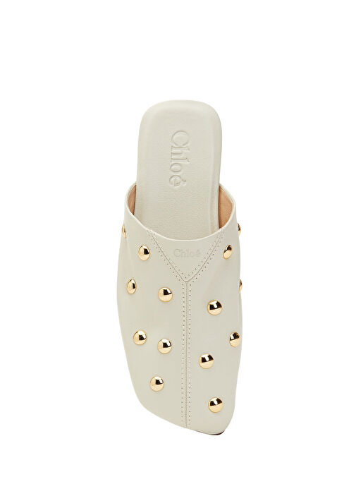 Chloe Ekru Chloe Deri Kadın Terlik