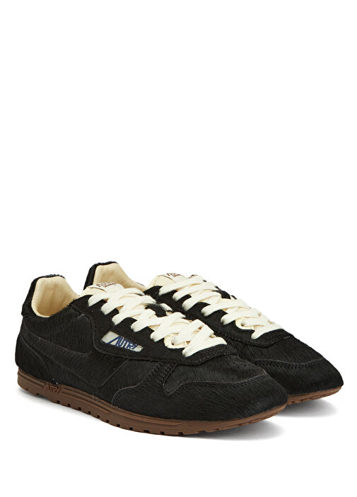 Siyah Kadın Deri Sneaker - Görsel 3