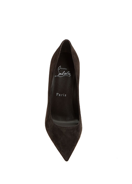 Kate Kahverengi Deri Stiletto - Görsel 5