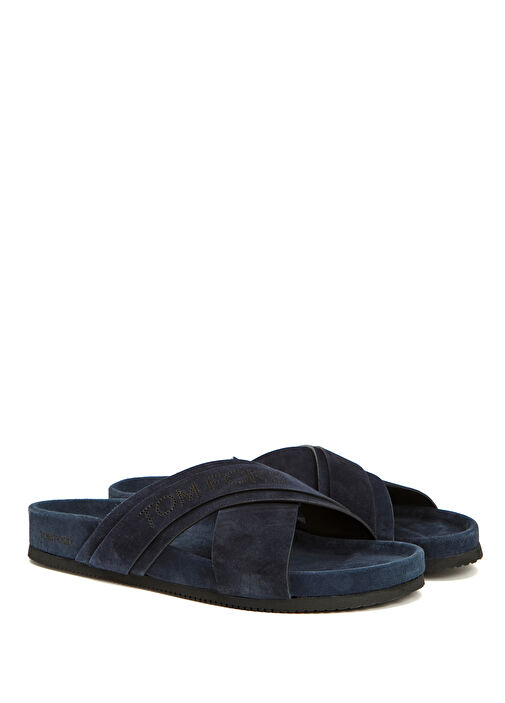 İndigo Erkek Deri Terlik - Görsel 3