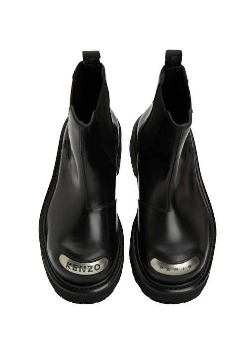 Smile Siyah Kadın Deri Bot - Görsel 5