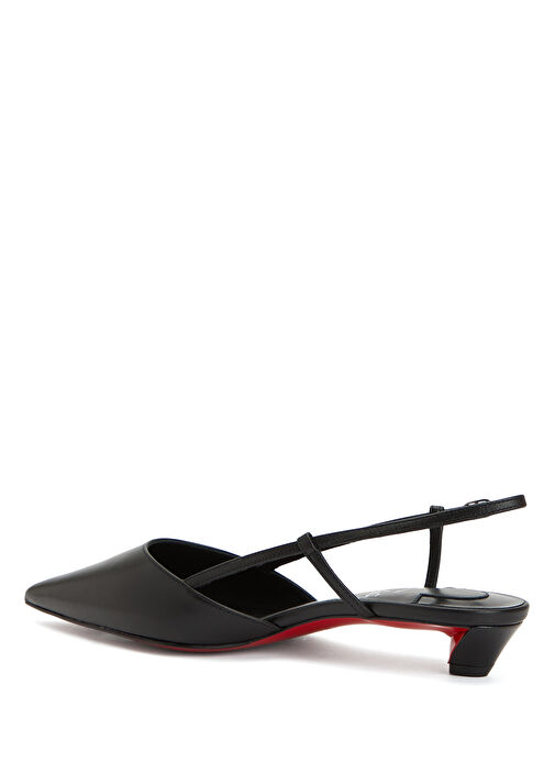 Miss Siyah Deri Topuklu Ayakkabı - Görsel 4