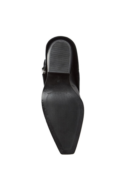 Siyah Desenli Kadın Deri Çizme - Görsel 6