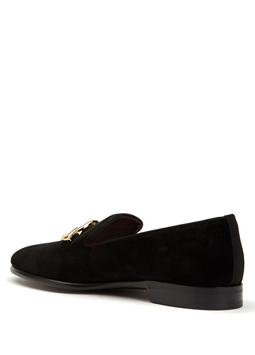 Siyah Logo Detaylı Erkek Loafer - Görsel 4