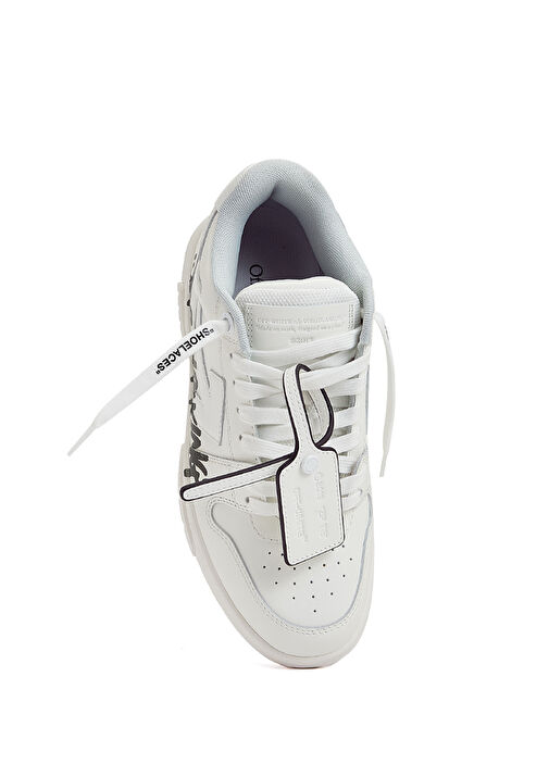 Beyaz Kadın Deri Sneaker - Görsel 5