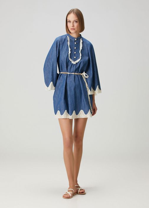 Zimmermann Mavi Kadın Awaken Mavi Mini Denim Elbise 1873321 | Beymen